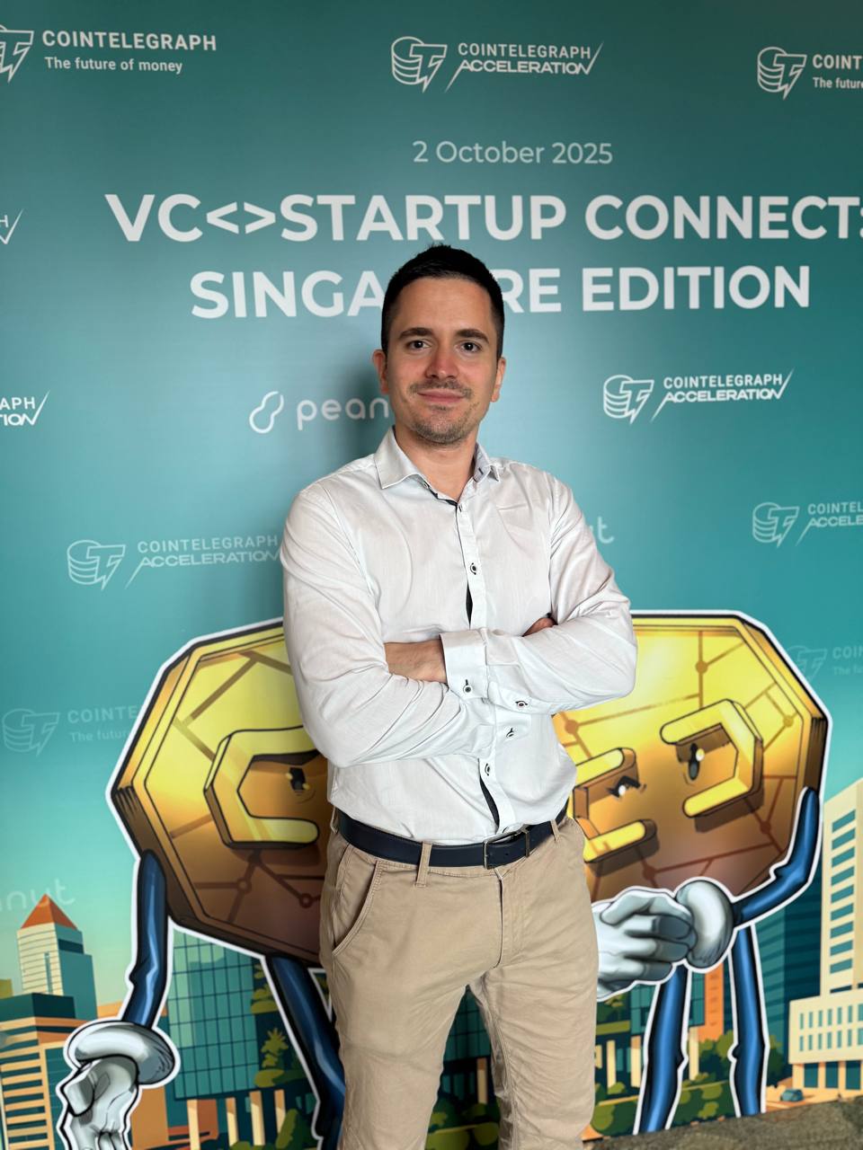 Stanko Nedić at a technology event in Singapore